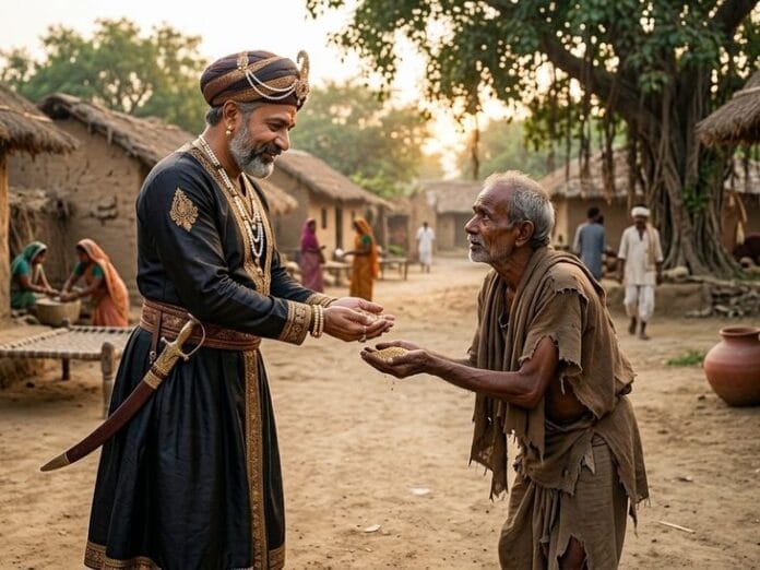 अनाज दान का महत्व: राजा और भिखारी की कहानी से सीखें धर्म का पाठ
