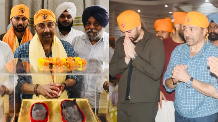 फिल्म रिलीज से पहले सनी देओल ने बेटे संग पटना साहिब में टेका मत्था